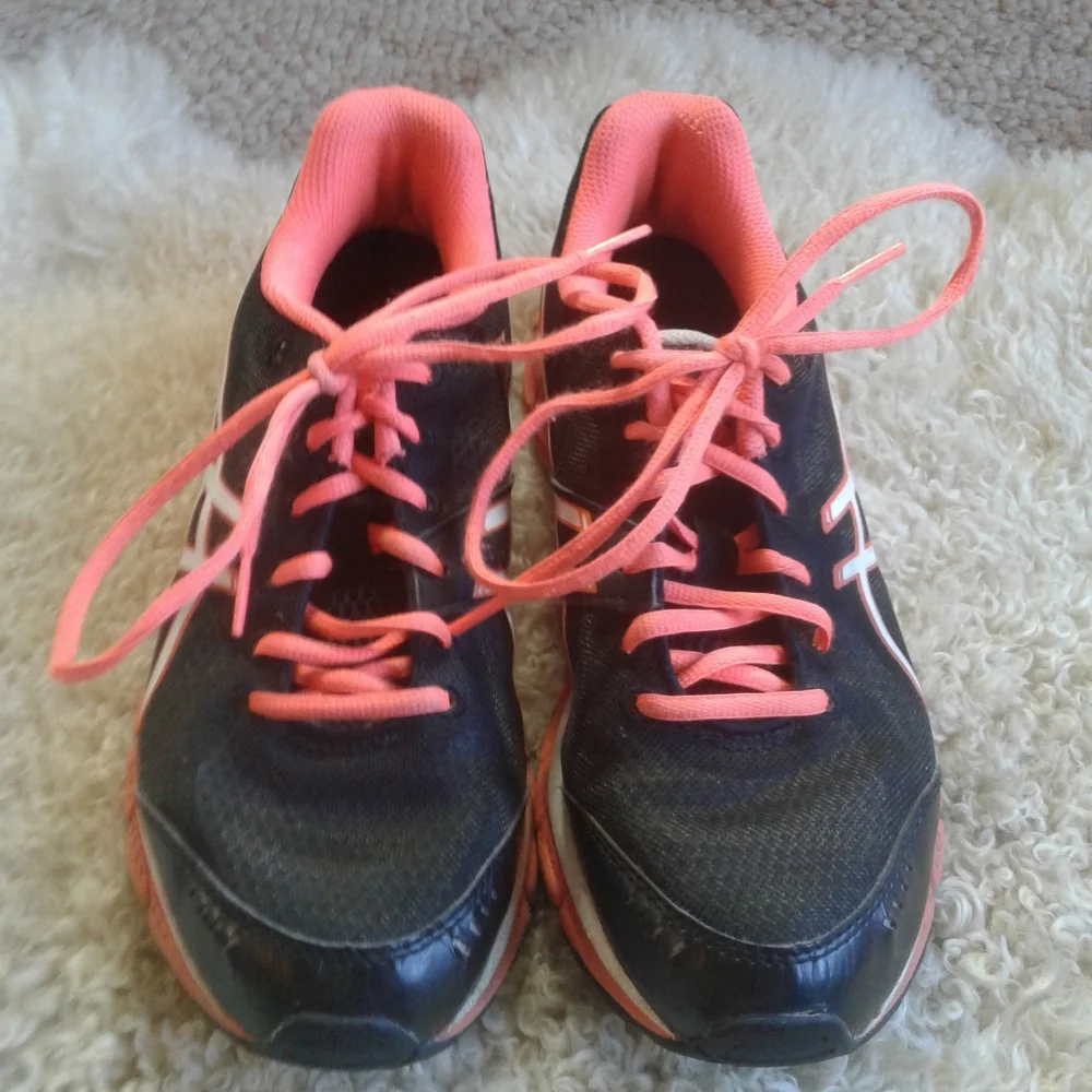Asics Black & Pink Gel Flash Running Sneakers